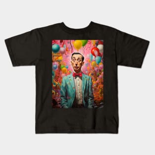 Pee Wee Herman art 6 Kids T-Shirt